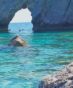 Lalaria Beach Greece paint by numbers