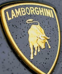 lamborghini logo paint by numbers