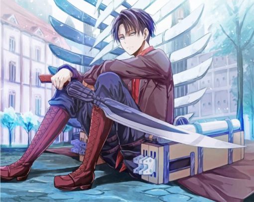 Levi Ackerman Attack On Titans paint by numbers