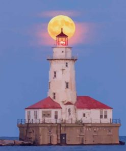 Lighthouse Navy Pier Chicago paint by numbers