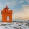 lighthouse northern iceland paint by number