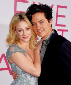 Lili Reinhart and Cole Sprouse paint by numbers