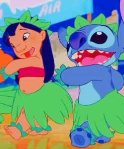 Lilo And Stitch Dancing paint by numbers paint by numbers