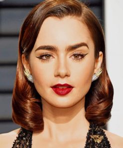 Lily Collins Paint By Numbers