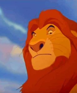 Lion king Mufasa Disney paint by numbers