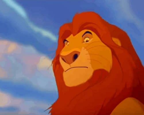 Lion king Mufasa Disney paint by numbers