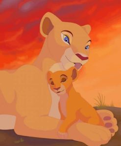 Lion king Nala And Kiara paint by number