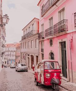 lisbon houses portugal paint by numbers