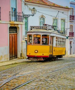 Lisbon Portugal Tram paint by numbers