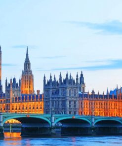 London's Big Ben Clock paint by number