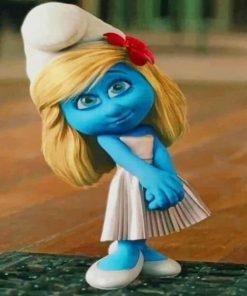 lovely Smurfette paint by numbers