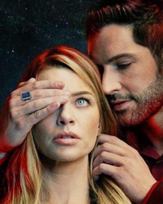 Lucifer and Chloe Decker paint by numbers
