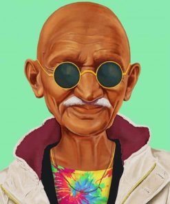 mahatma gandhi paint by numbers