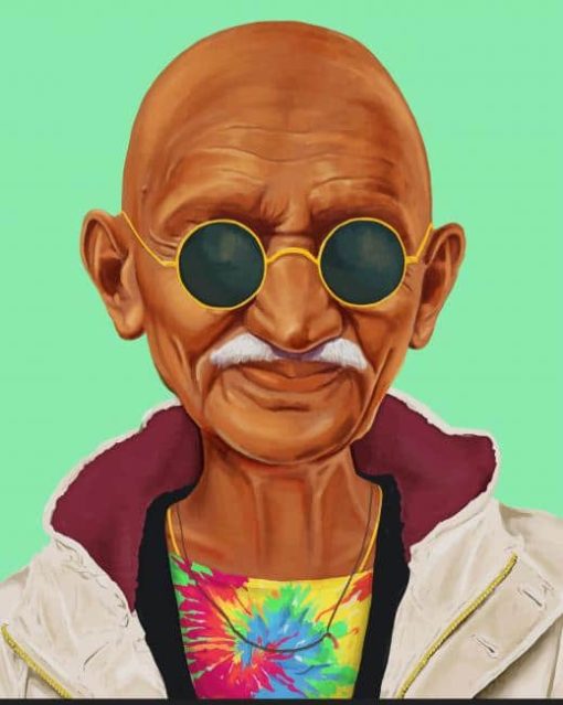 mahatma gandhi paint by numbers