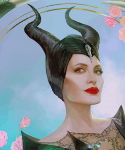 Maleficent Movie Art paint by number