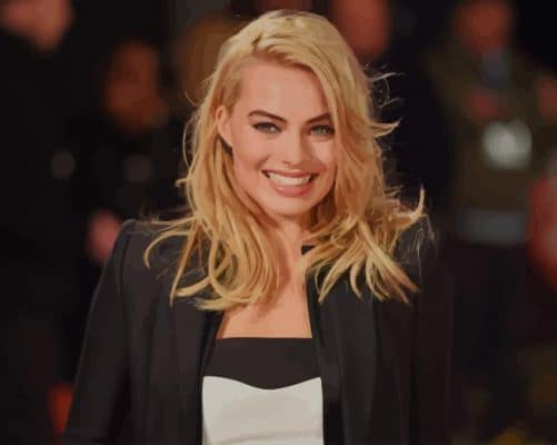 Margot Robbie Cute Smile paint by number