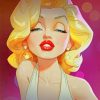 Marilyn Monroe Caricature paint by numbers