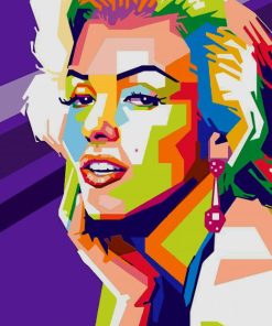 Marilyn Monroe Pop Art paint by numbers