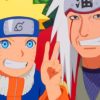 Master Jiraiya and Aaruto paint by numbers