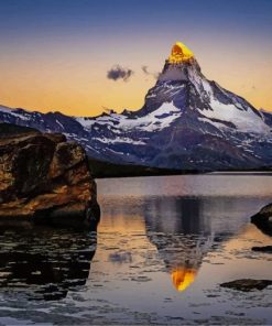 matterhorn switzerland mountain paint by number