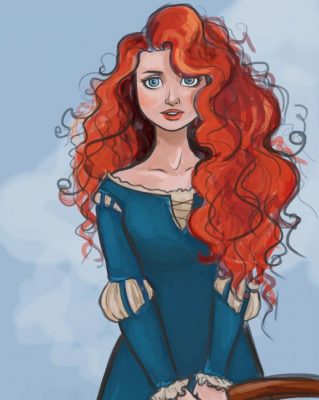 Merida Disney Princess paint by numbers