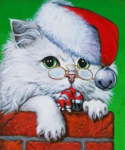 Merry Christmas Cat painyt by numbers