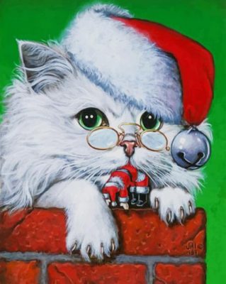 Merry Christmas Cat painyt by numbers