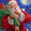 Merry Christmas Santa Claus paint by numbers