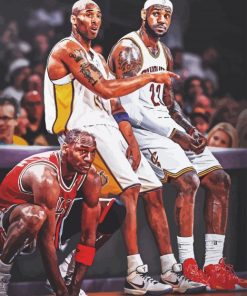 michael jordan kobe bryant lebron james paint by numbers