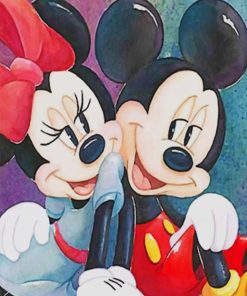 Mickey and Minnie paint by numbers