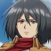 Mikasa Attack on Titans paint by numbers