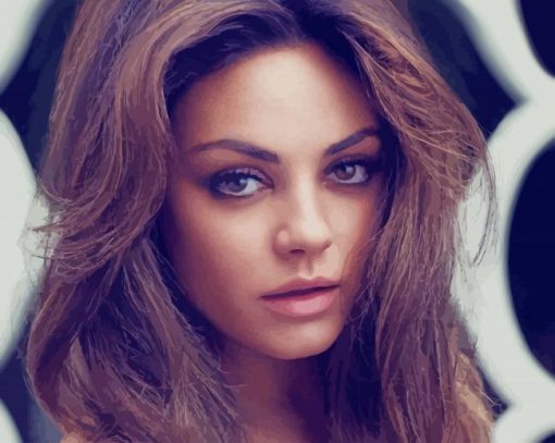 Mila Kunis Elle paint by number