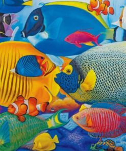 Colorful Fishes Collection paint by numbers