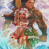 Moana And Maui Art paint by numbers
