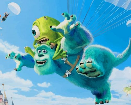 Monsters University Cartoon paint by number