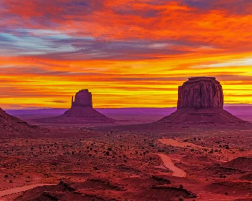 monument valley Arizona paint by numbers