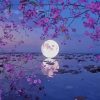 Beautiful Moon Reflection paint by number