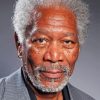 Morgan Freeman Portrait paint by numbers