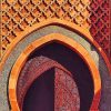 Moroccan Wood Door Design paint by numbers