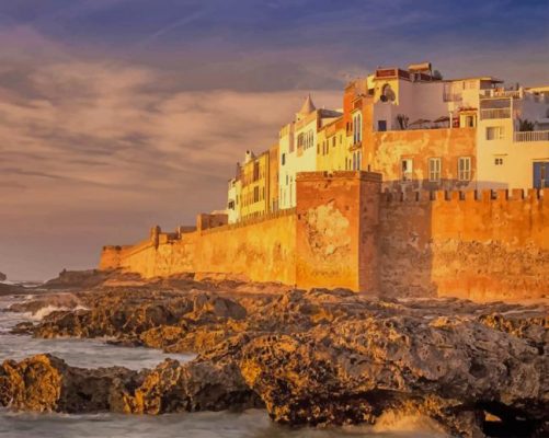 Moroccan Old City Essaouira paint by numbers