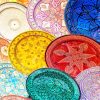 Colorful Moroccan Plates paint by colors
