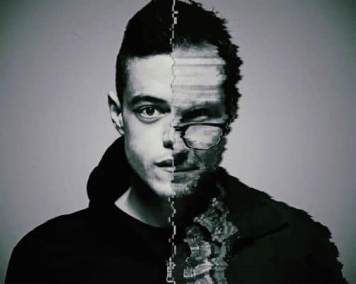 Mr Robot Glitch Art paint by number
