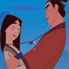 Mulan And Li Shang paint by number