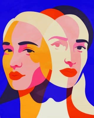 Multiple Face Art paint by number
