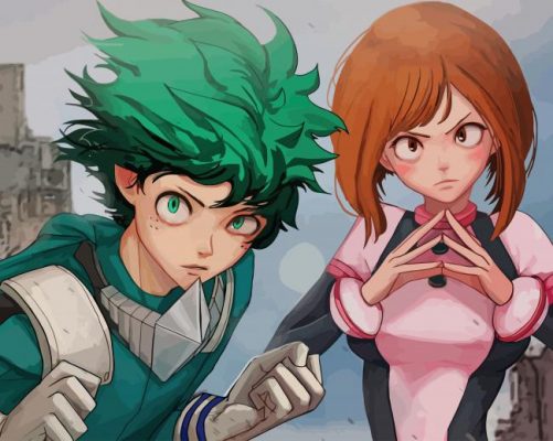 My Hero Academia Izuku Midoriya paint by number