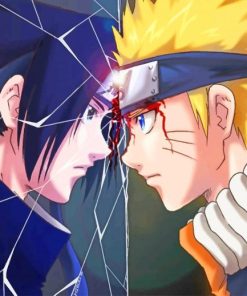 naruto and sasuke face to face painting by numbers