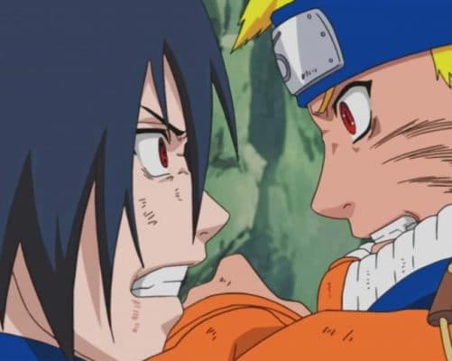 Naruto VS Sasuke paint by numbers