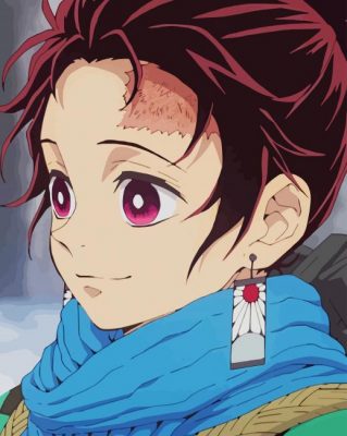 Neko Demon Slayer paint by numbers
