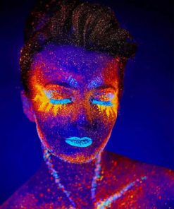 neon body art paint by numbers