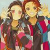 Nezuko And Tanjiro paint by numbers